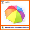 3 Fold Rainbow Color Logo Promotion Fold Up Best Travel Umbrella For Wedding